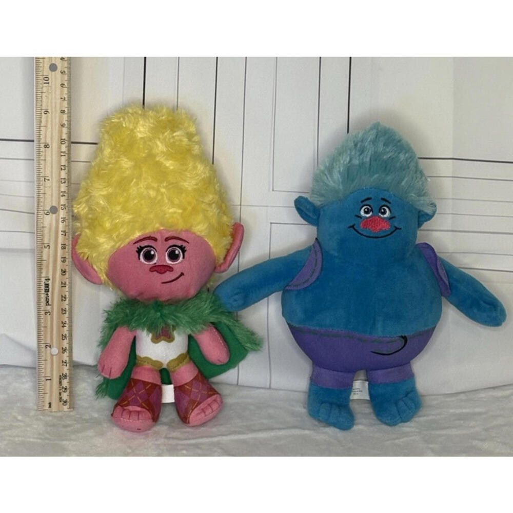 Trolls Band Together Viva & Biggie Plush Dolls Clean/Smoke Free Adorable